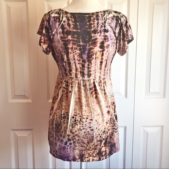 Unity World Wear Tie Dye Animal Print Tunic Top MP - Picture 11 of 13